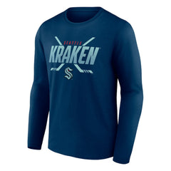 Seattle Kraken Fanatics Covert Long Sleeve T-Shirt - Deep Sea Blue | Fanatics sale