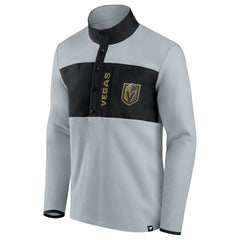 Vegas Golden Knights Fanatics Hockey Polar Fleece Quarter-Snap Jacket - Gray/Black | Fanatics discount