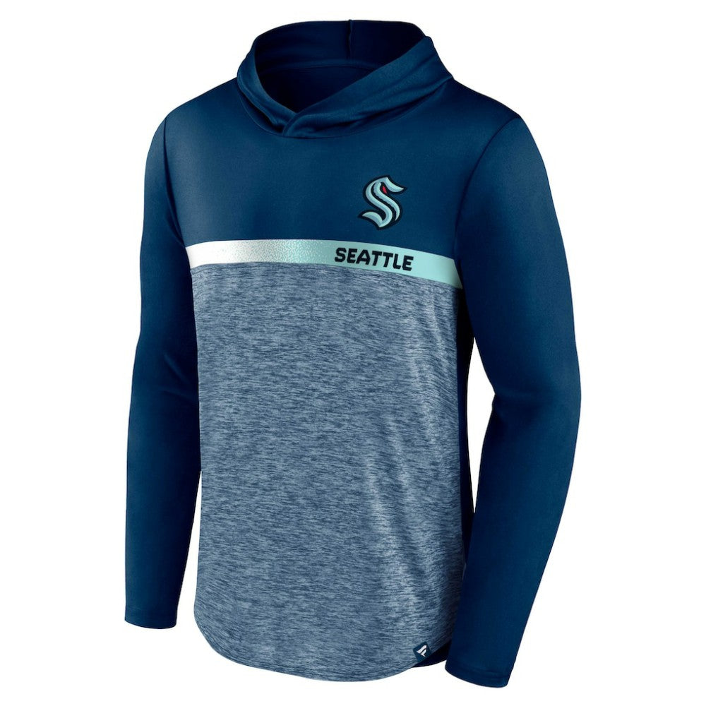 Seattle Kraken Fanatics Podium Defender Pullover Hoodie - Deep Sea Blue | Fanatics online