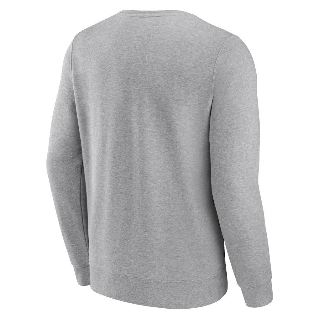 Fanatics Brooklyn Nets True Classics Vint Pullover Sweatshirt Heathered Gray