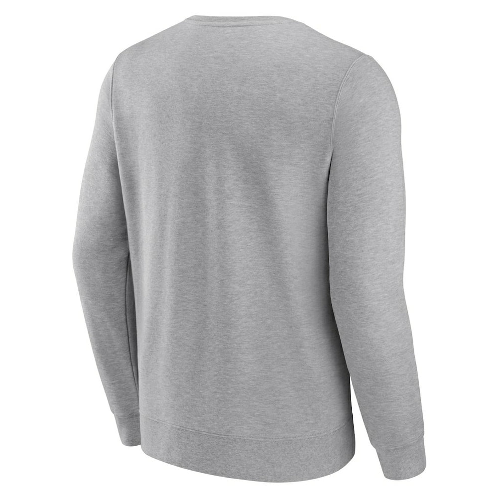 Fanatics Brooklyn Nets True Classics Vint Pullover Sweatshirt Heathered Gray
