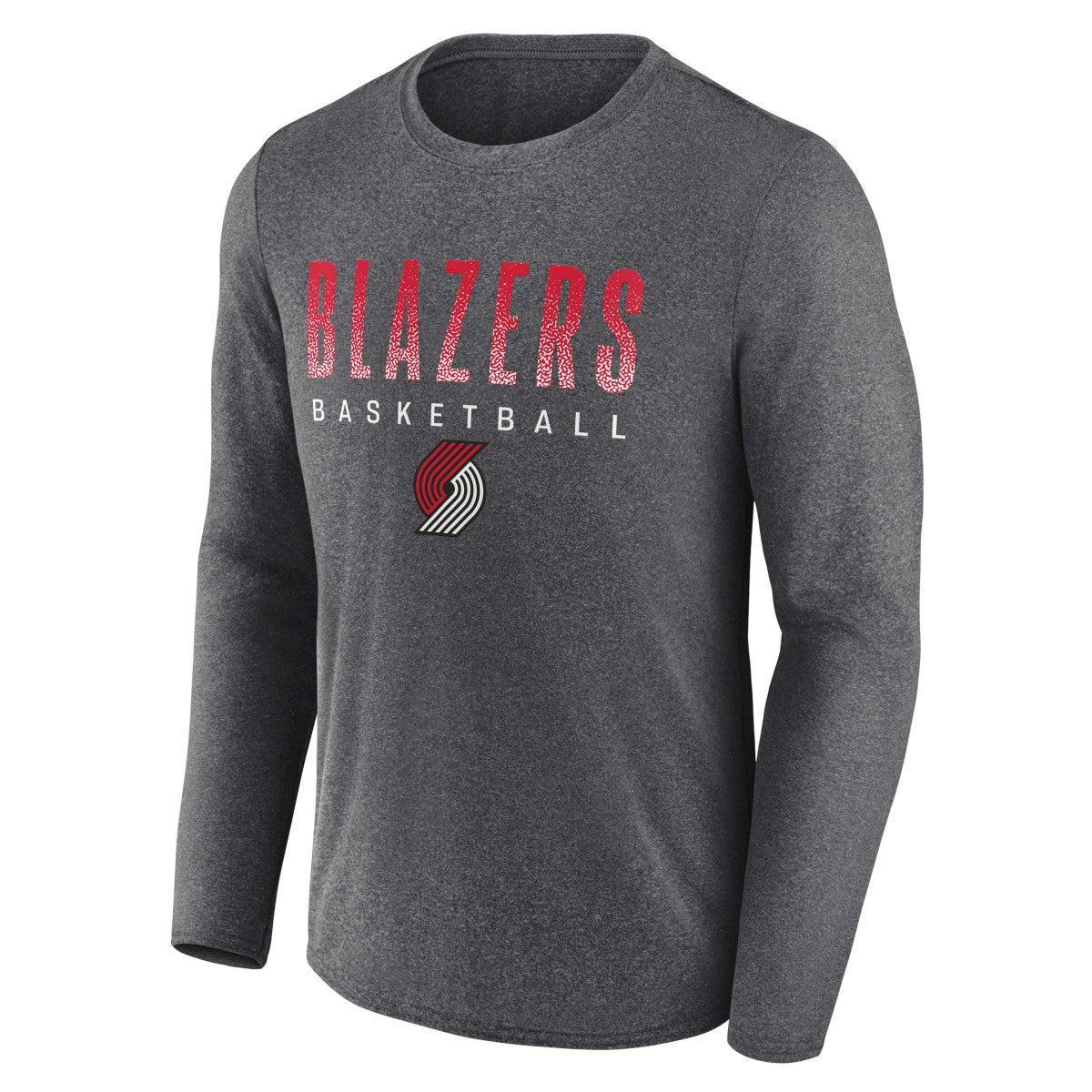 Fanatics Portland Trail Blazers Where Legends Play Iconic Practice Long Sleeve T-Shirt Heathered Charcoal
