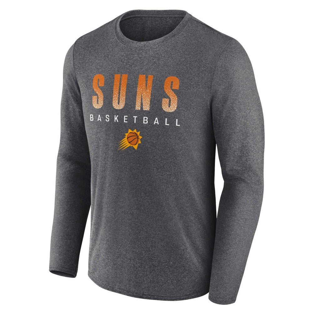 Fanatics Phoenix Suns Where Legends Play Iconic Practice Long Sleeve T-Shirt Heathered Charcoal