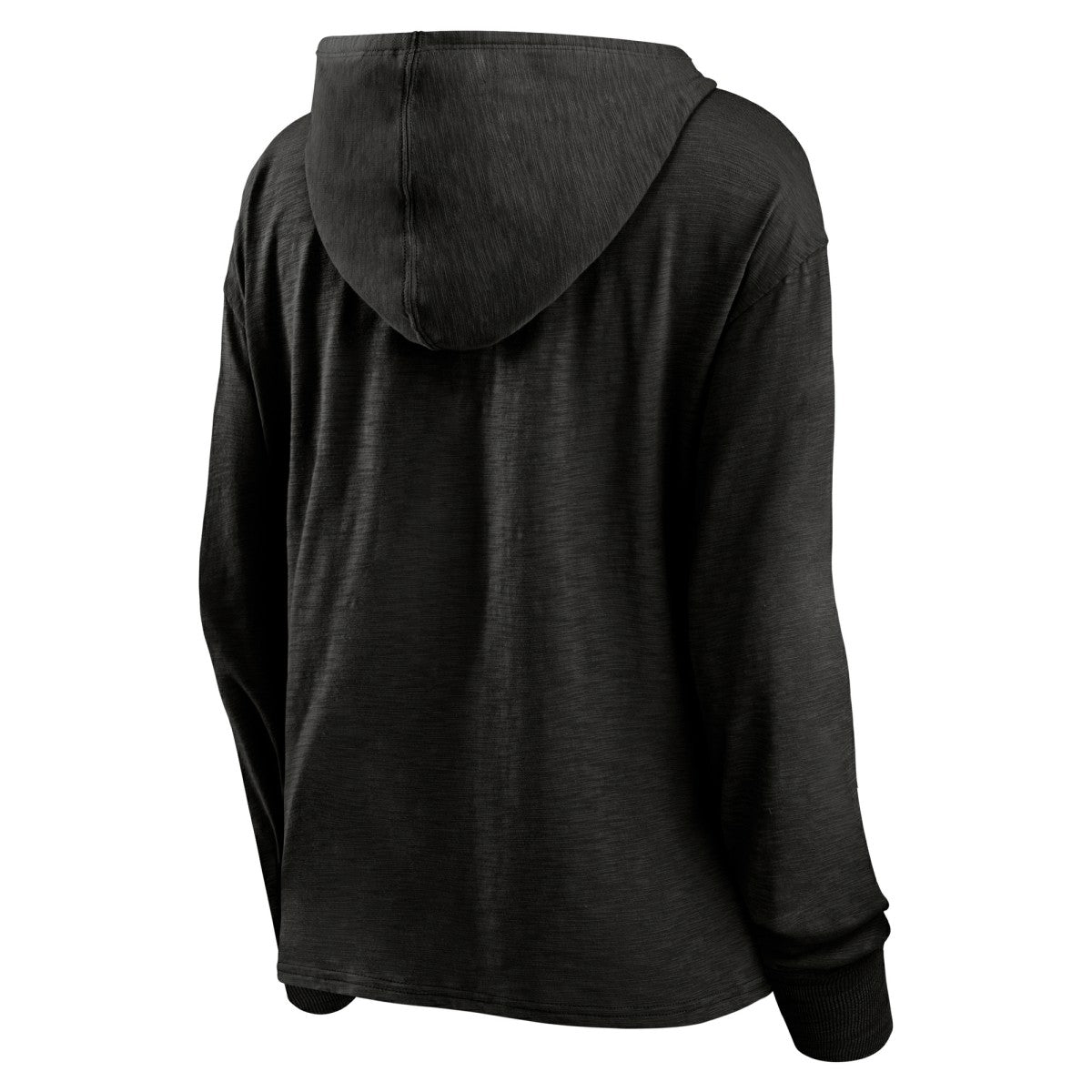Fanatics Portland Trail Blazers Women's Full Steam Slub Hoodie T-Shirt Black