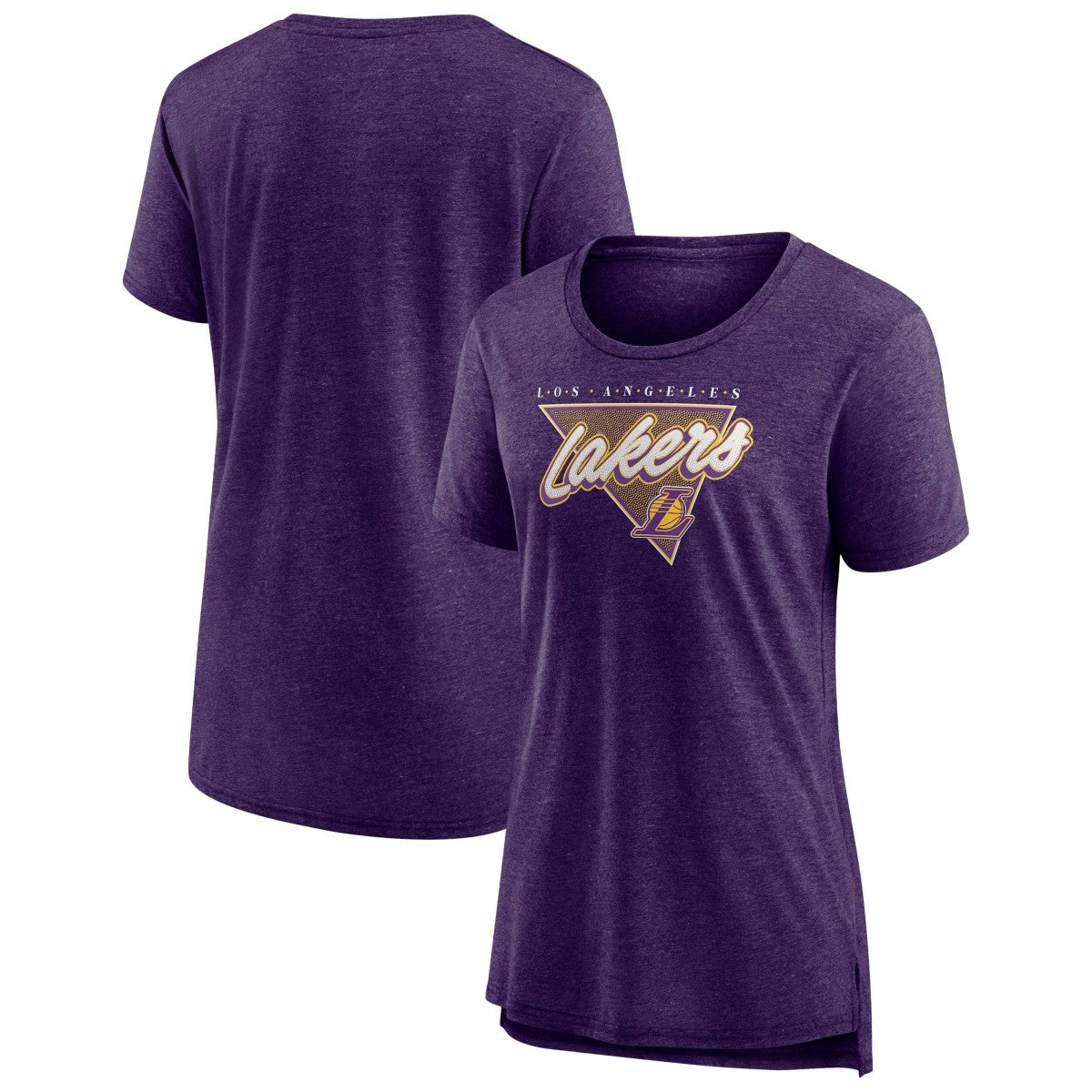 Fanatics Los Angeles Lakers Women's True Classics Tri-Blend T-Shirt Heathered Purple