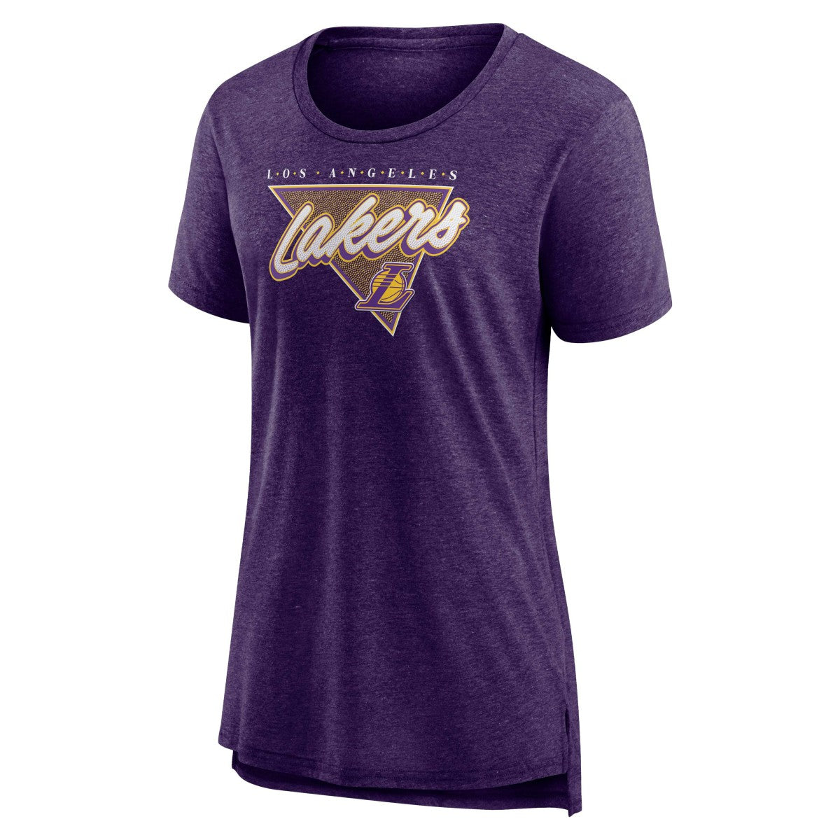 Fanatics Los Angeles Lakers Women's True Classics Tri-Blend T-Shirt Heathered Purple