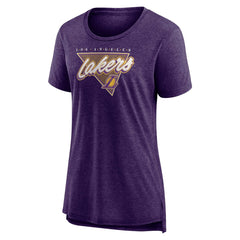 Fanatics Los Angeles Lakers Women's True Classics Tri-Blend T-Shirt Heathered Purple