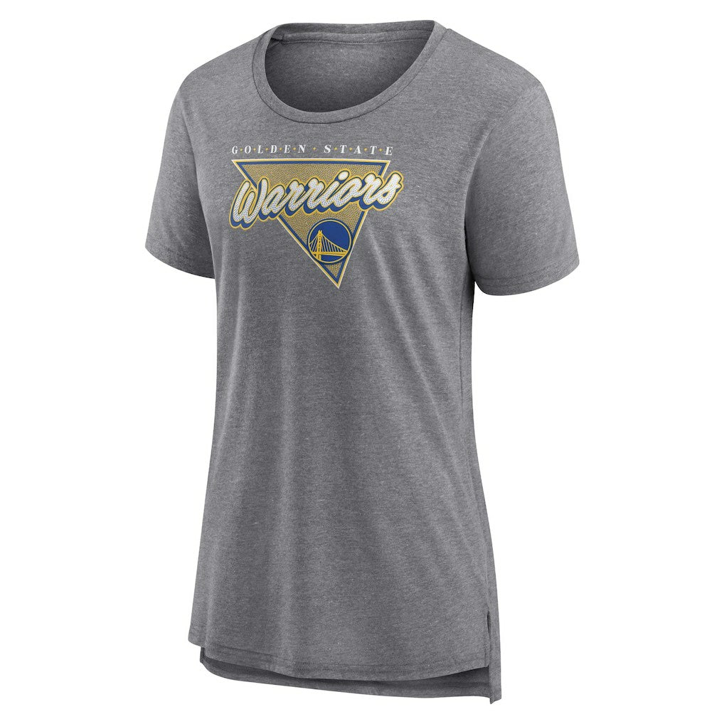 Fanatics Golden State Warriors Women's True Classics Tri-Blend T-Shirt Heathered Gray