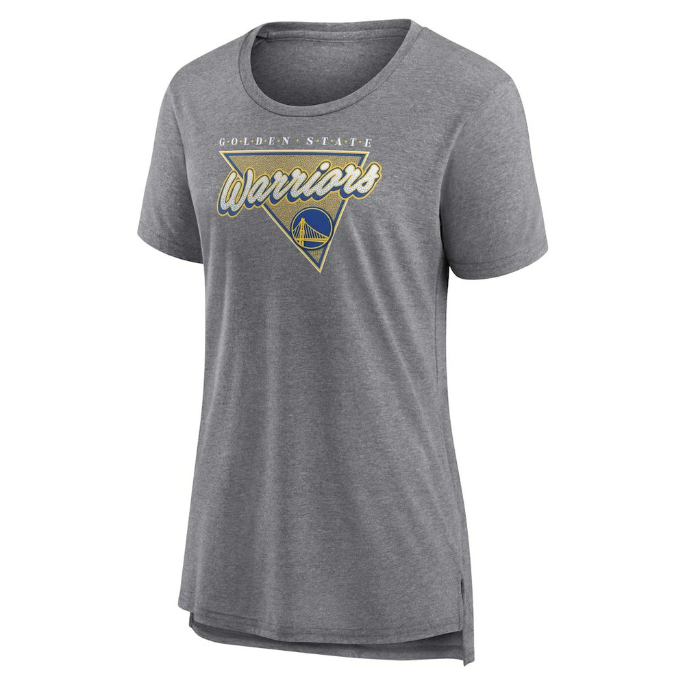 Fanatics Golden State Warriors Women's True Classics Tri-Blend T-Shirt Heathered Gray