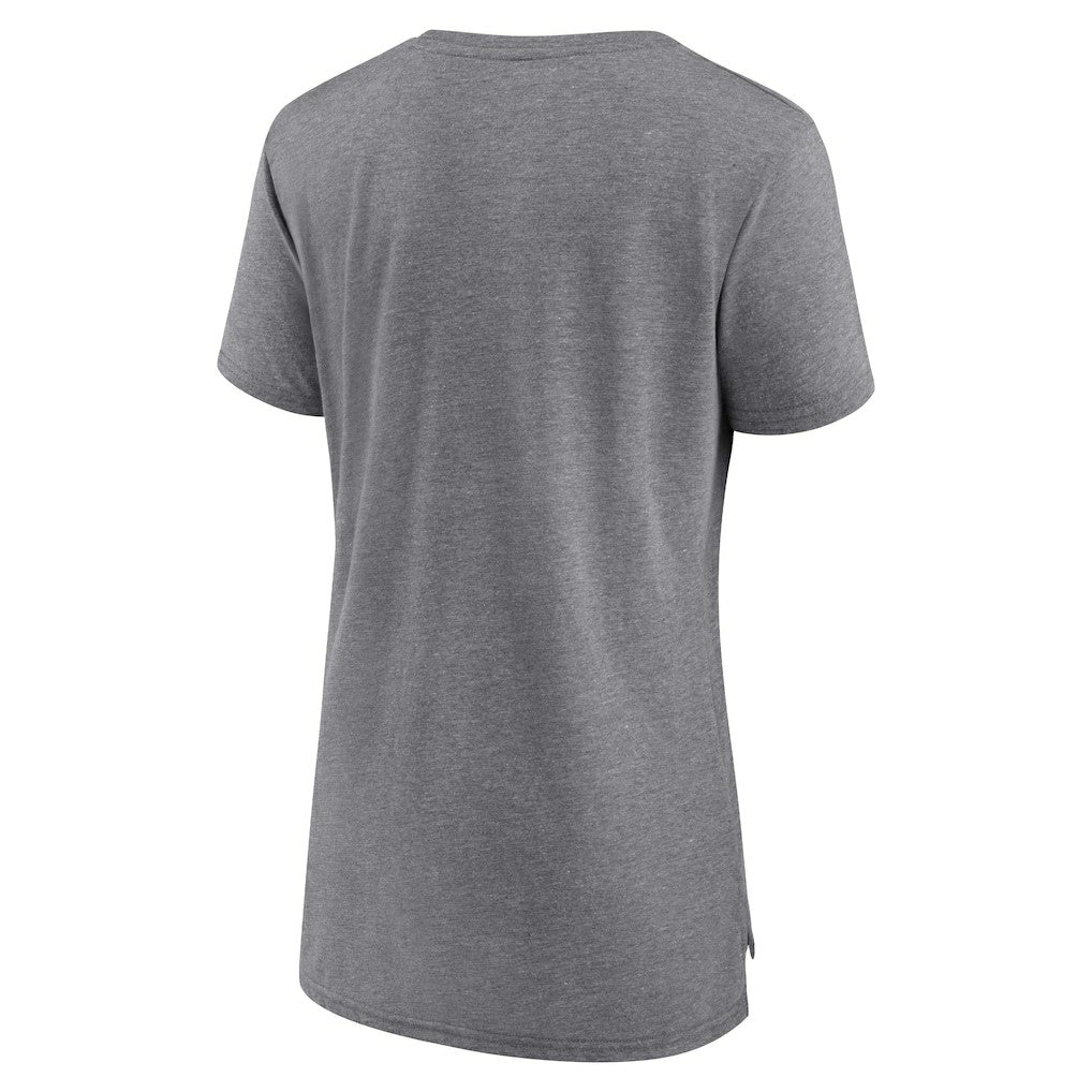 Fanatics Brooklyn Nets Women's True Classics Tri-Blend T-Shirt Heathered Gray