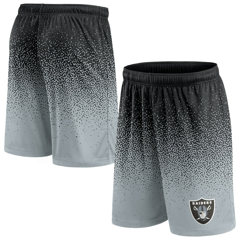 Las Vegas Raiders Ombre Shorts - Black/Silver - Fanatics