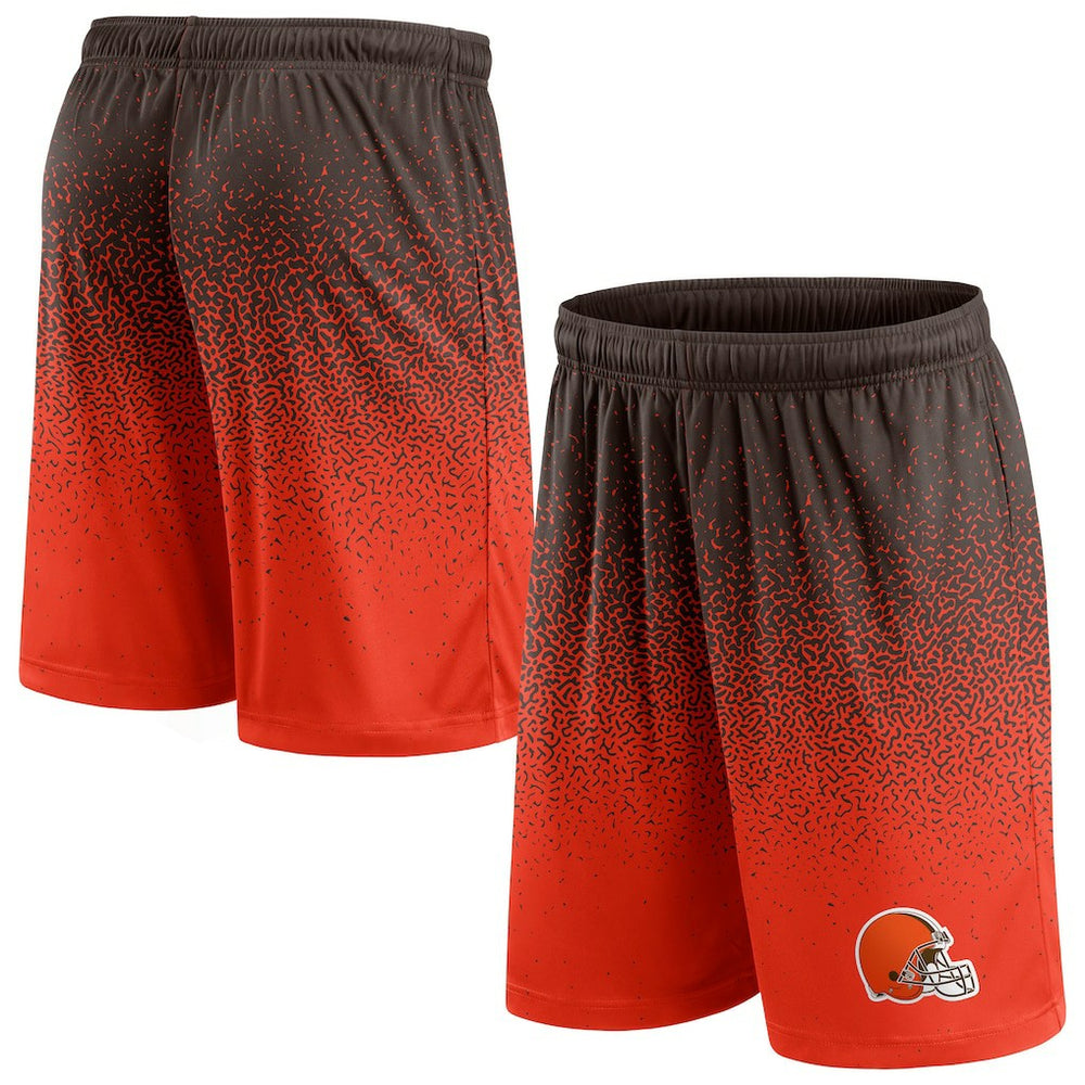 Cleveland Browns Ombre Shorts - Brown/Orange - Fanatics