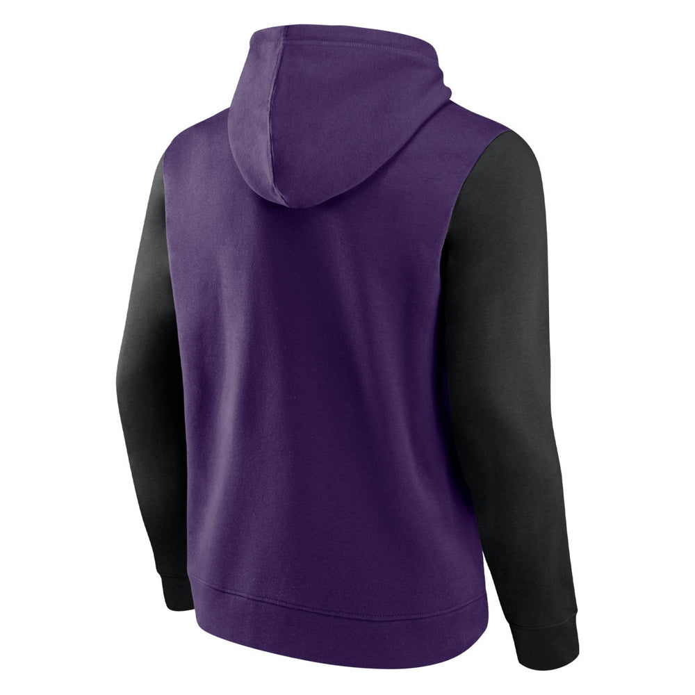 Fanatics Phoenix Suns Attack Colorblock Pullover Hoodie Purple/Black