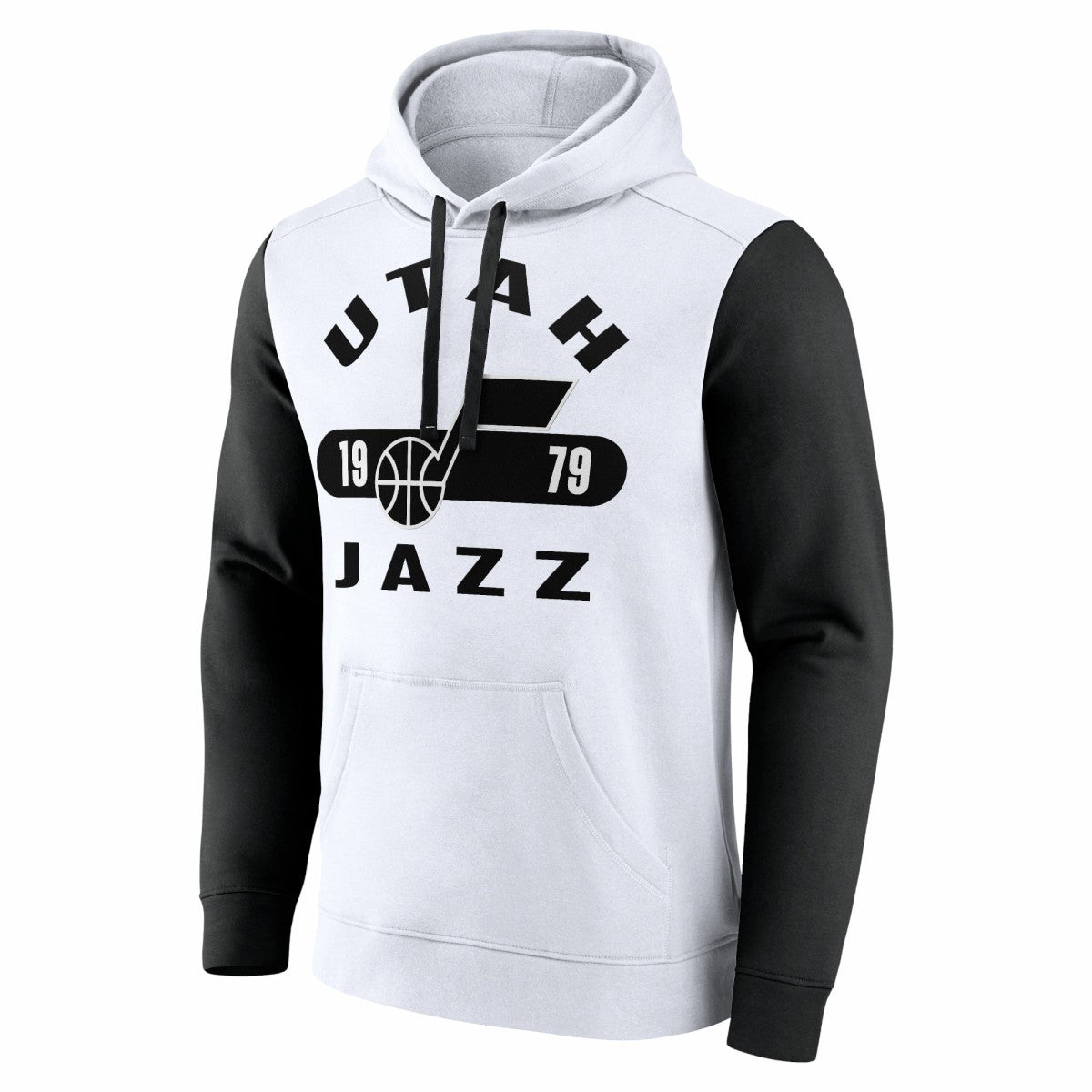 Fanatics Utah Jazz Attack Colorblock Pullover Hoodie White/Black