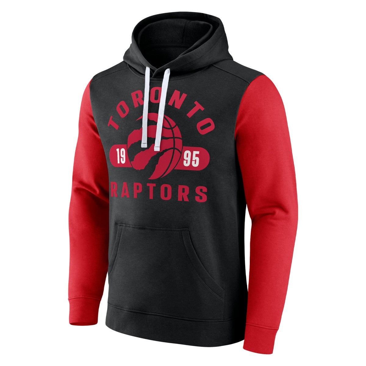 Fanatics Toronto Raptors Attack Colorblock Pullover Hoodie Black/Red