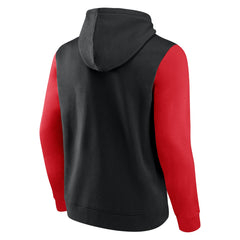 Fanatics Toronto Raptors Attack Colorblock Pullover Hoodie Black/Red