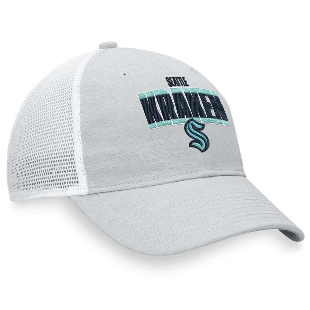 Seattle Kraken Fanatics Team Trucker Snapback Hat - Heather Gray/White | Fanatics online