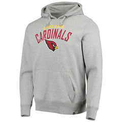 Arizona Cardinals '47 Outrush Headline Pullover Hoodie - Heathered Gray - 47 brand