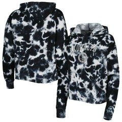 New Era Brooklyn Nets Women's Brushed Cotton Tie-Dye Pullover Hoodie Black