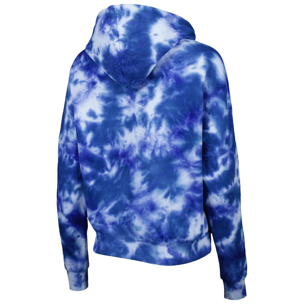 New Era Philadelphia 76ers Women's Brushed Cotton Tie-Dye Pullover Hoodie Royal