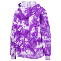 New Era Phoenix Suns Women's Brushed Cotton Tie-Dye Pullover Hoodie Purple