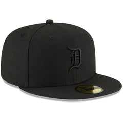 Detroit Tigers New Era Black on Black 59FIFTY Fitted Hat Online