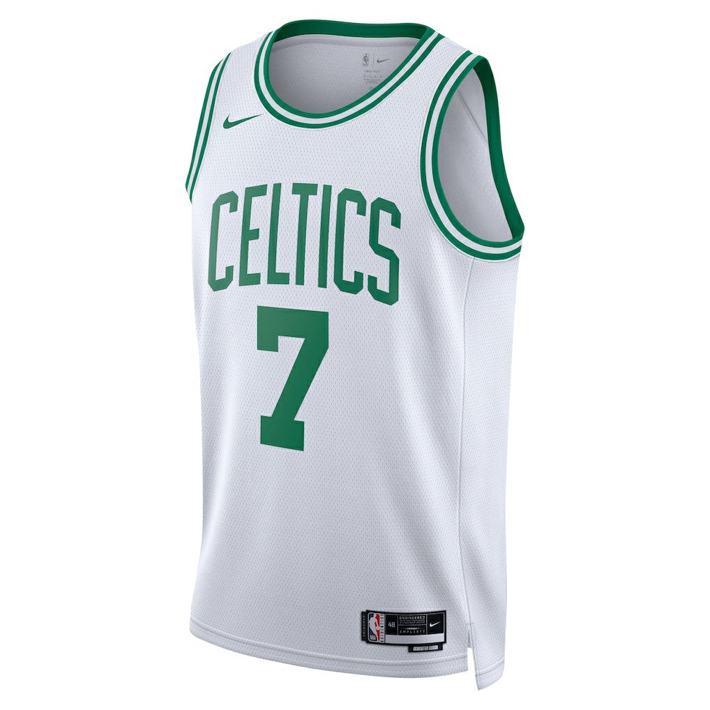 Nike Jaylen Brown Boston Celtics Unisex Swingman Jersey Association Edition White