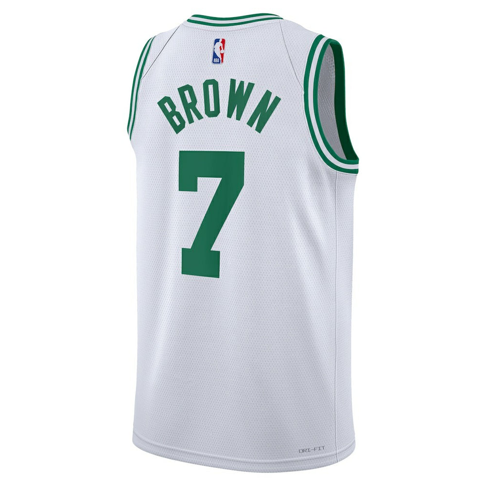 Nike Jaylen Brown Boston Celtics Unisex Swingman Jersey Association Edition White