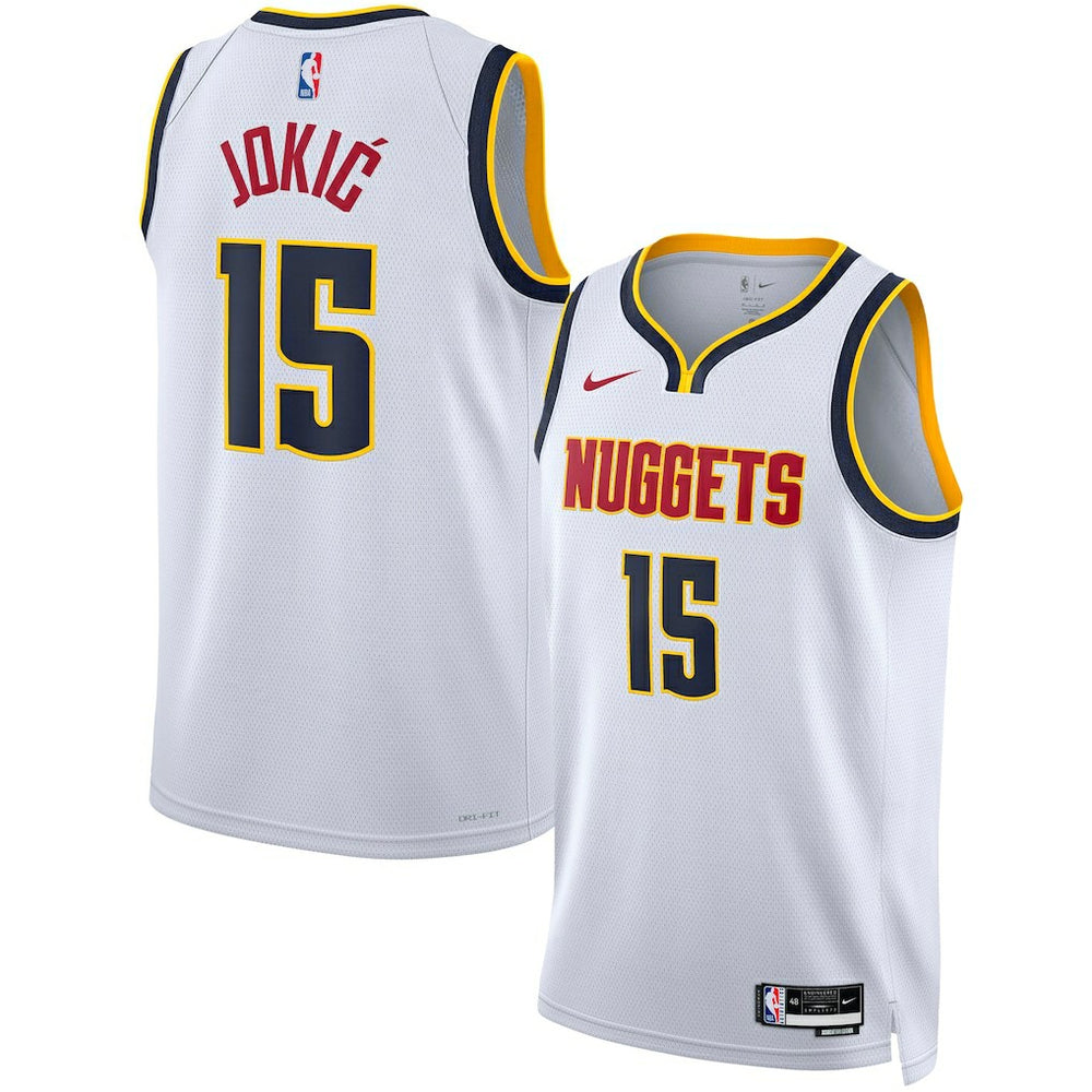 Nike Nikola Jokic Denver Nuggets Unisex Swingman Jersey Association Editi- White