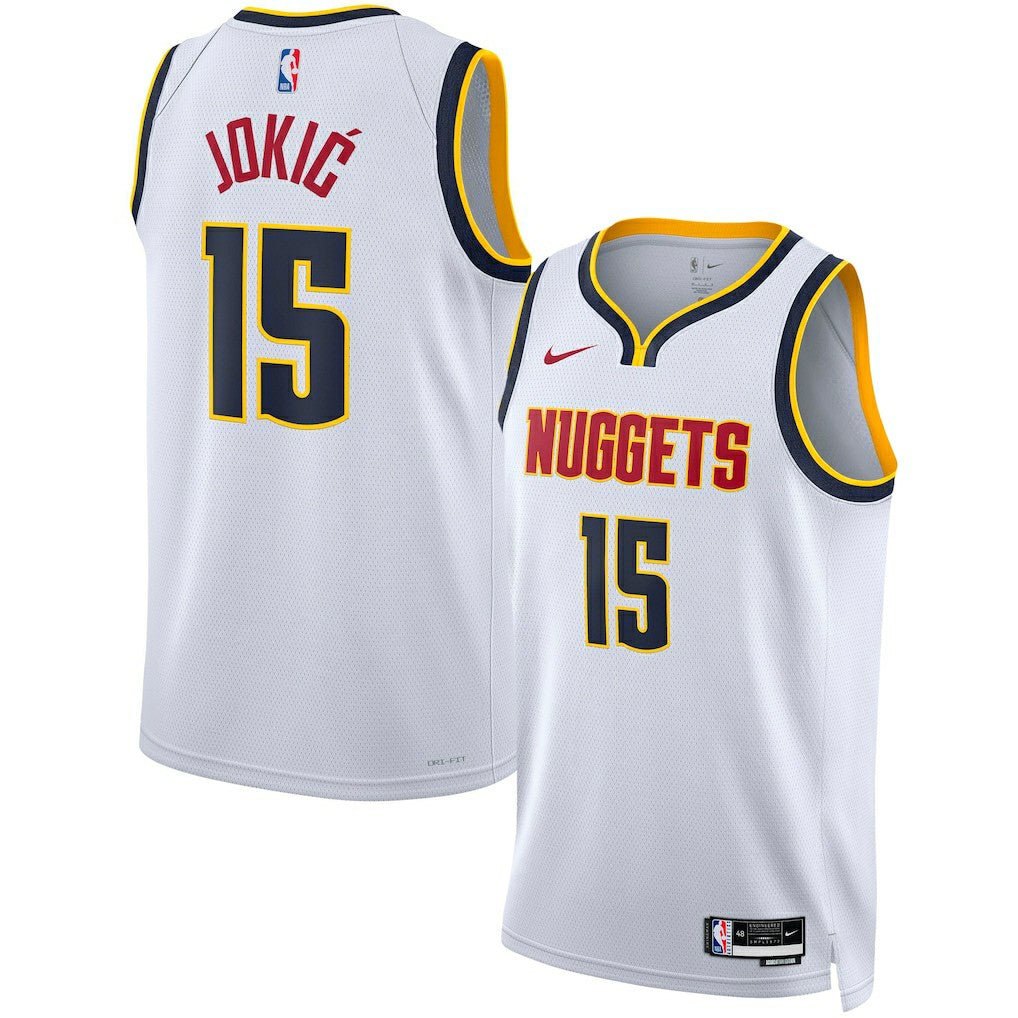 Nike Nikola Jokic Denver Nuggets Unisex Swingman Jersey Association Editi- White