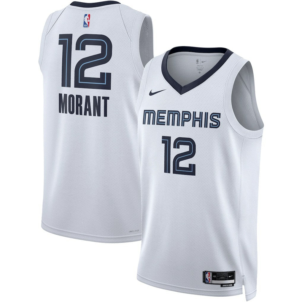 Nike Ja Morant Memphis Grizzlies Unisex Swingman Jersey Association Edition White