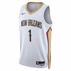 Nike Zion Williamson New Orleans Pelicans Unisex Swingman Jersey Association Edition White