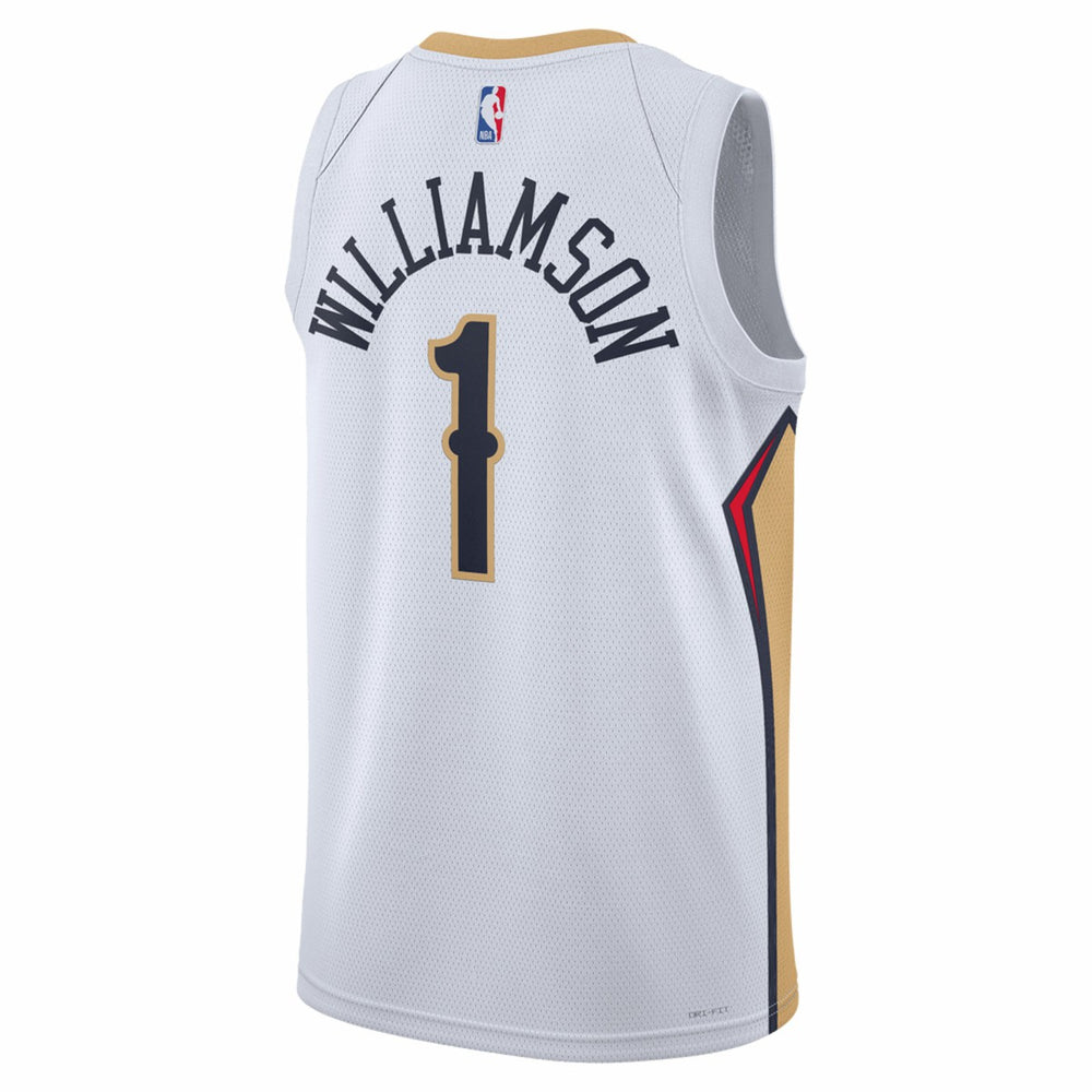 Nike Zion Williamson New Orleans Pelicans Unisex Swingman Jersey Association Edition White