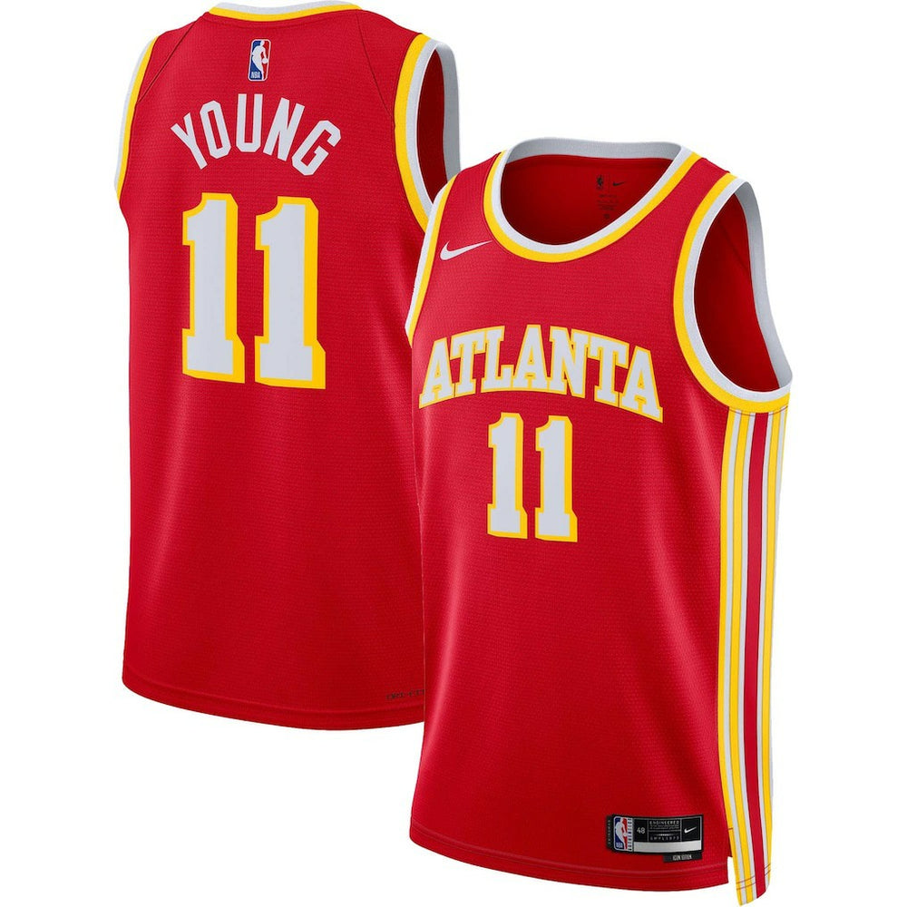 Nike Trae Young Atlanta Hawks Unisex Swingman Jersey Icon Edition Red