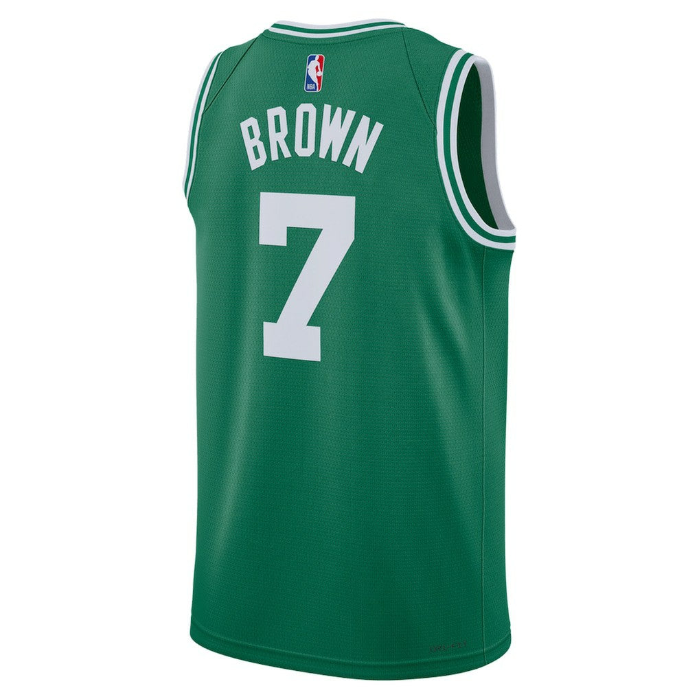 Nike Jaylen Brown Boston Celtics Unisex Swingman Jersey Icon Edition Kelly Green