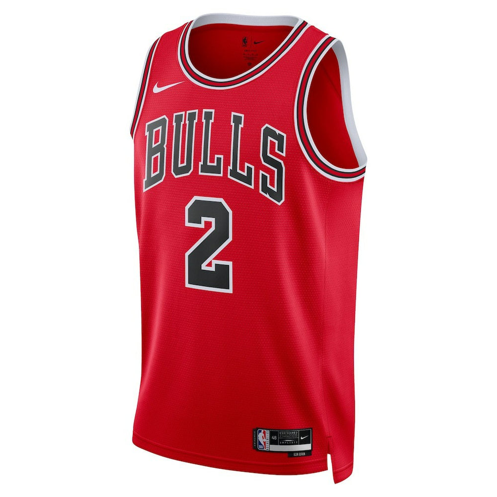 Nike Lonzo Ball Chicago Bulls Unisex Swingman Jersey Icon Editi- Red