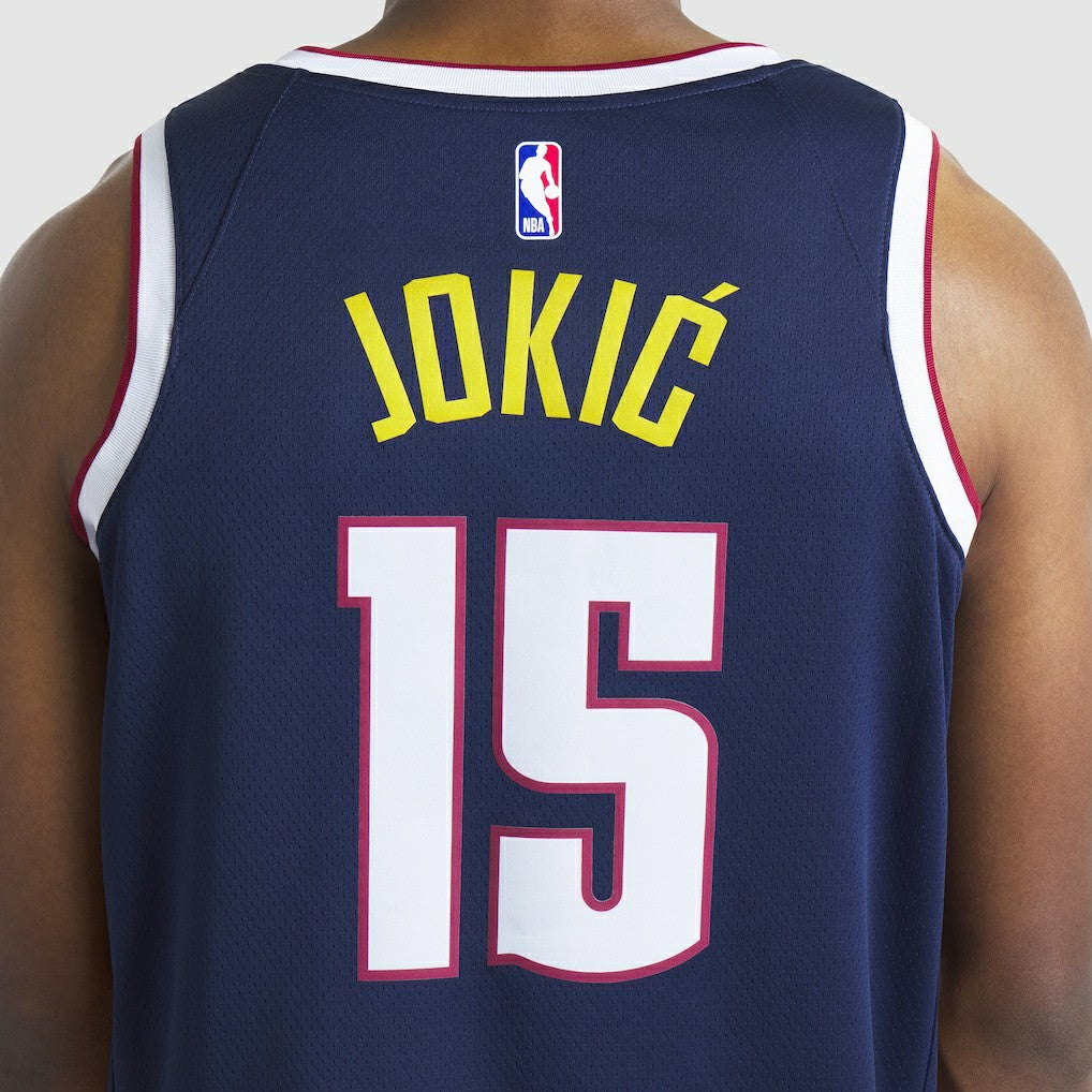 Nike Nikola Jokic Denver Nuggets Unisex Swingman Jersey Icon Editi- Navy