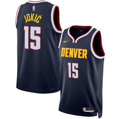 Nike Nikola Jokic Denver Nuggets Unisex Swingman Jersey Icon Editi- Navy