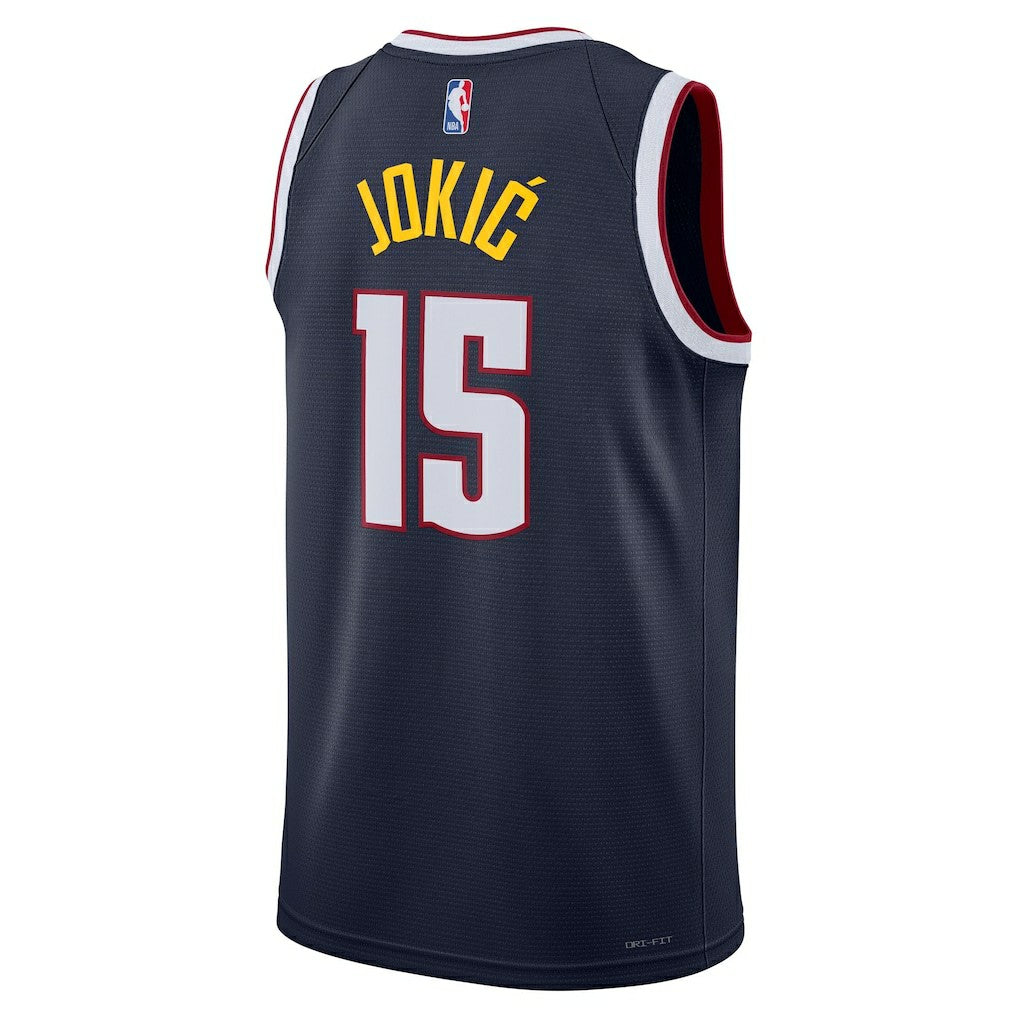 Nike Nikola Jokic Denver Nuggets Unisex Swingman Jersey Icon Editi- Navy