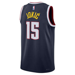 Nike Nikola Jokic Denver Nuggets Unisex Swingman Jersey Icon Editi- Navy