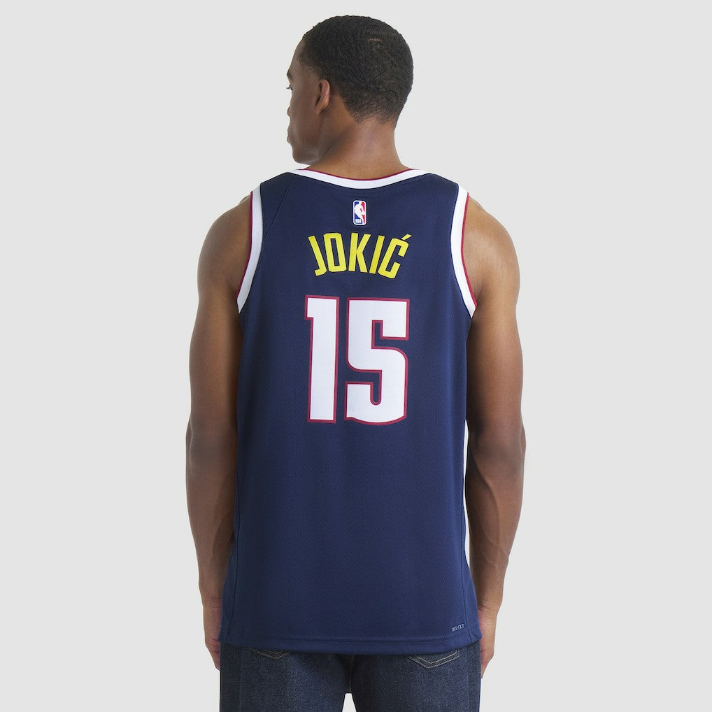 Nike Nikola Jokic Denver Nuggets Unisex Swingman Jersey Icon Editi- Navy