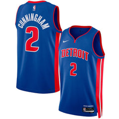 Nike Cade Cunningham Detroit Pistons Unisex Swingman Jersey Icon Edition Blue