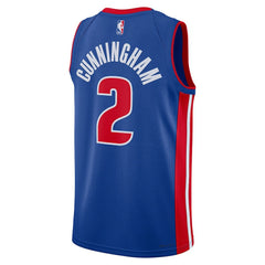 Nike Cade Cunningham Detroit Pistons Unisex Swingman Jersey Icon Edition Blue