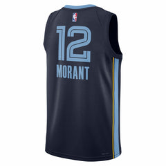 Nike Ja Morant Memphis Grizzlies Unisex Swingman Jersey Icon Edition Navy