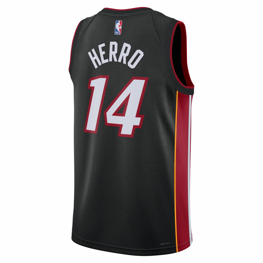 Nike Tyler Herro Miami Heat Unisex Swingman Jersey Icon Edition Black