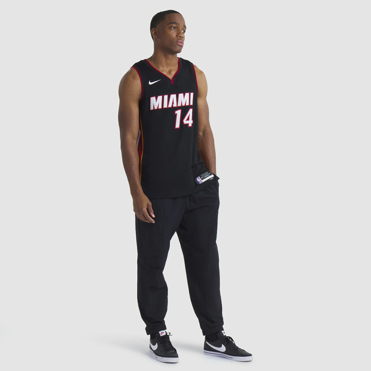 Nike Tyler Herro Miami Heat Unisex Swingman Jersey Icon Edition Black