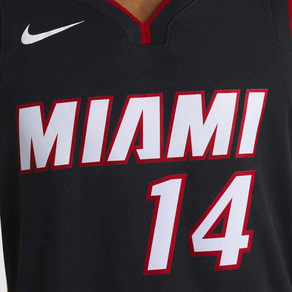 Nike Tyler Herro Miami Heat Unisex Swingman Jersey Icon Edition Black
