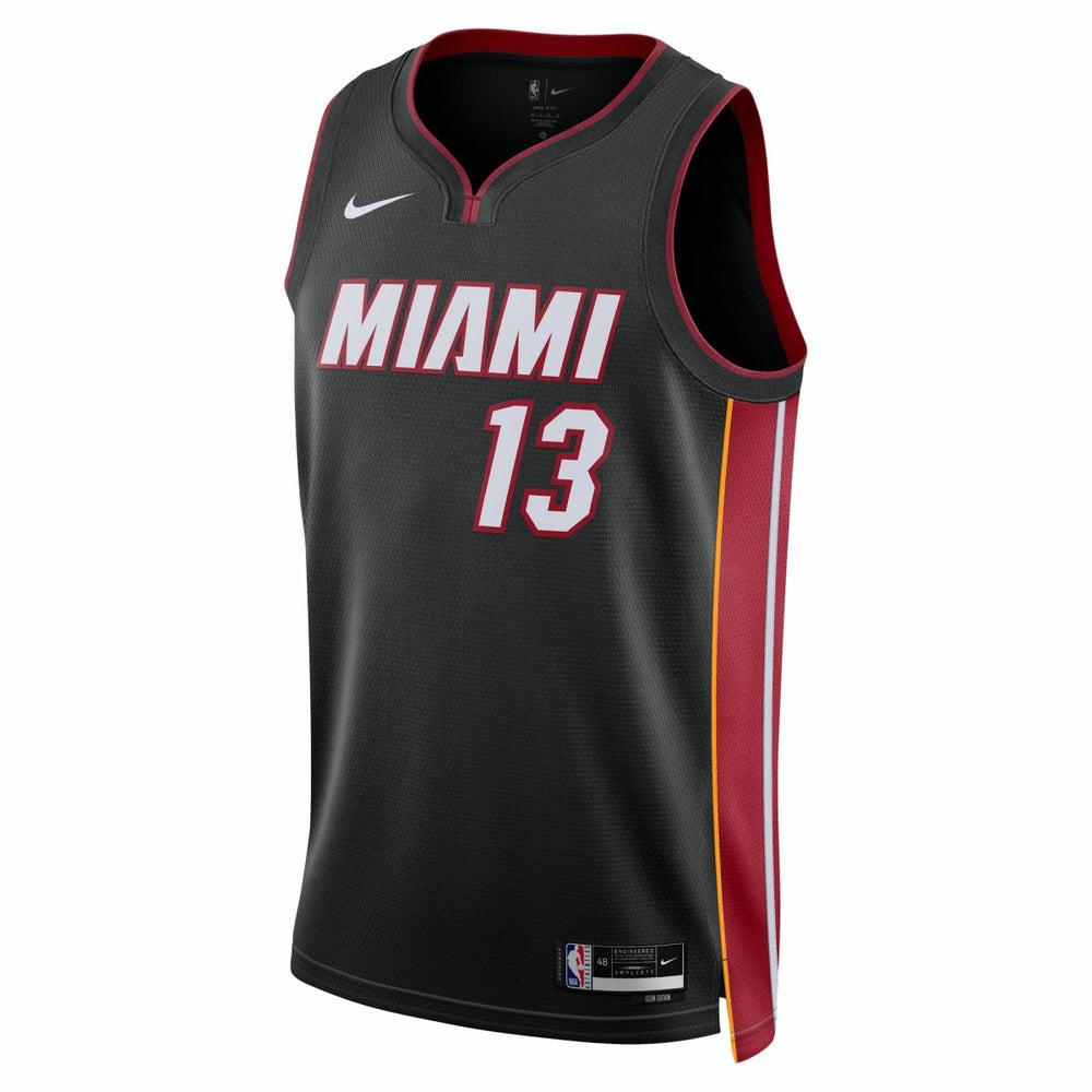 Nike Bam Adebayo Miami Heat Unisex Swingman Jersey Icon Edition Black