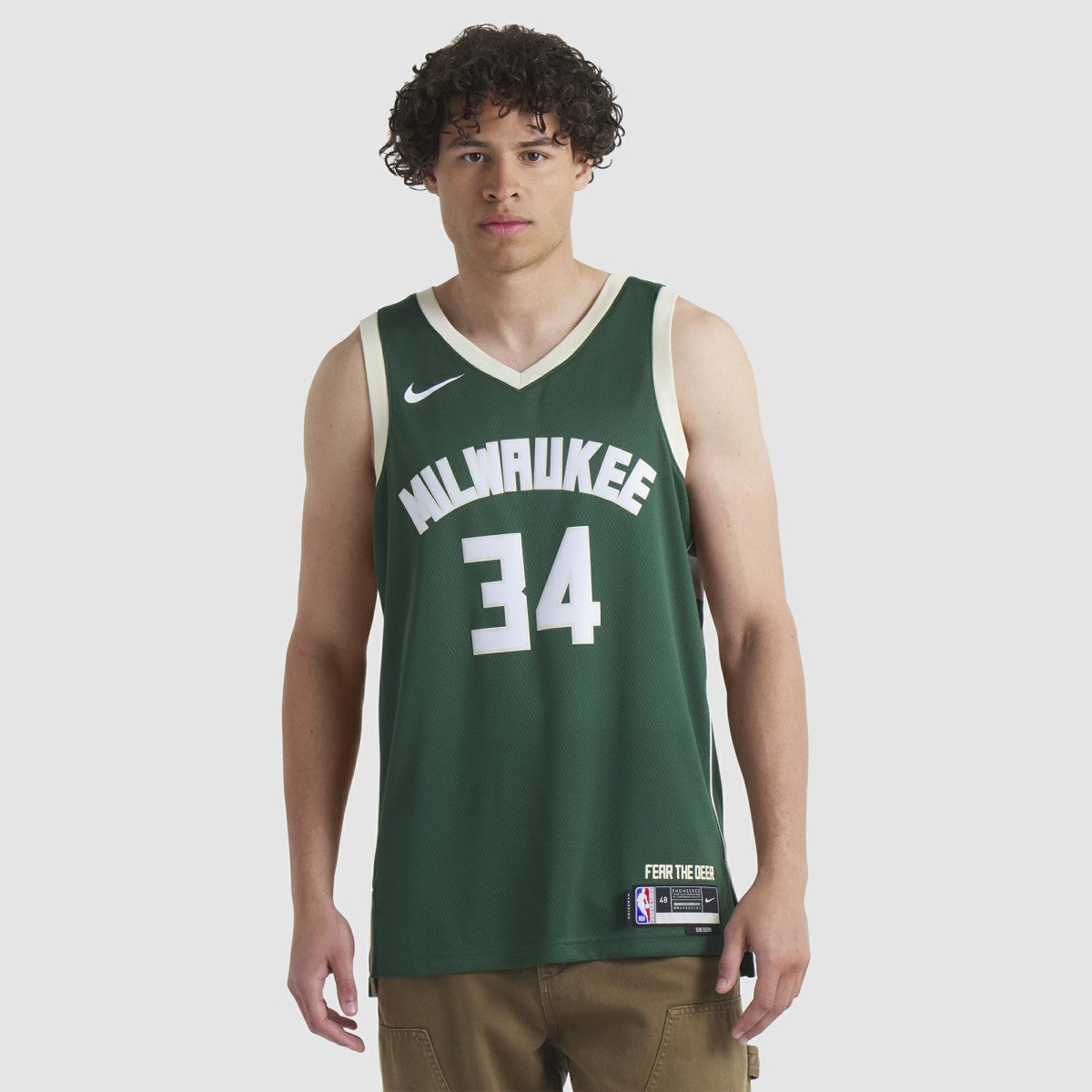 Nike Giannis Antetokounmpo Milwaukee Bucks Unisex Swingman Jersey Icon Edition Hunter Green