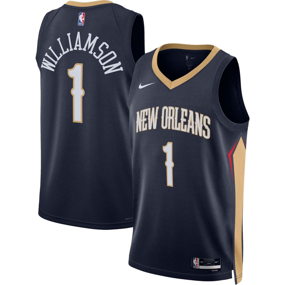 Nike Zion Williamson New Orleans Pelicans Unisex Swingman Jersey Icon Edition Navy